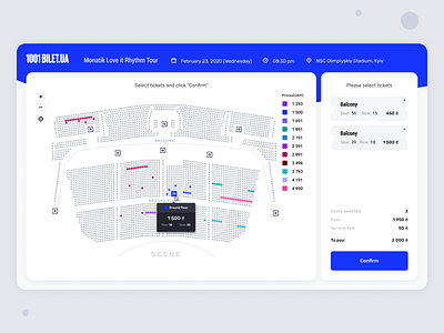 Events app concept with booking feature app blue booking booking app concert design event event app payment popular scene seats ticket trending ui ux