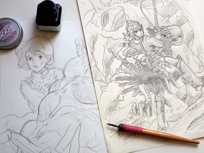 Nausicaa ghibli nausicaa sketch valley of the wind