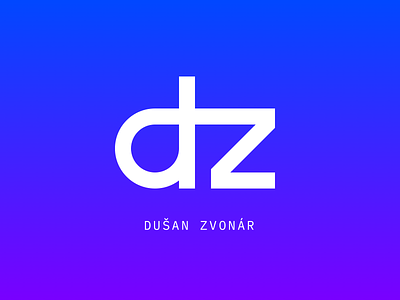 Dusan Zvonar Logo blue branding cid czech d design dz logo logotype programmer sign symbol typography vector webdeveloper wordpress z