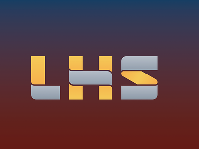 LHS Logotype branding cid design letters logo logotype red sign symbol typography vector yellow