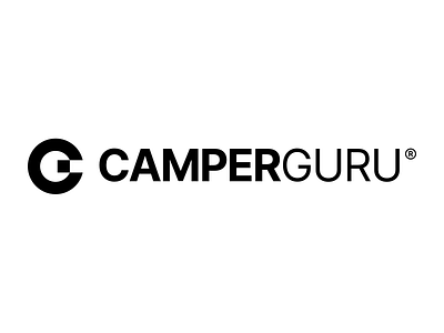 Camperguru Logotype branding cid design logo logotype symbol