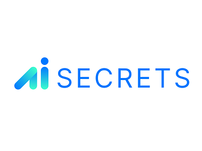 AI Secrets — exploring the world of AI art blue branding cid design logo logotype