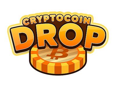Cryptocoin Game Logo bitcoin brown coin cryptocurrency logo logotype sign symbol yellow