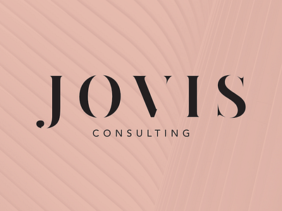 Jovis Logotype consultant consulting diagonal freelancer jovis logo logotype manager pink salmon