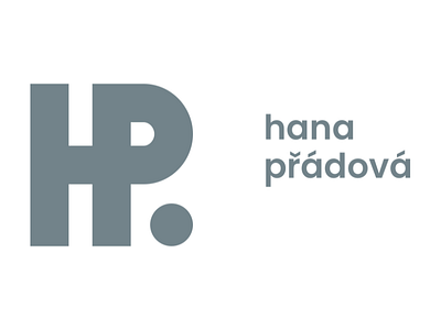 Hana Pradova Logotype blue branding cid coder hana homepage hp logo logotype pradova programmer sign symbol typography