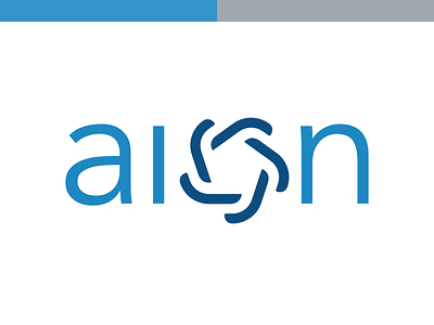 Aion Logotype aion blue branding cid company design gray grey it logo logotype sign symbol typography vector