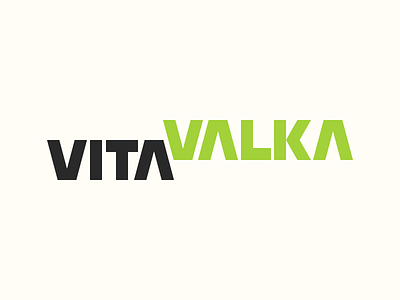 Vita Valka — Logotype black branding cid design green logo logotype sign symbol typography valka vector vita webdesign yellow