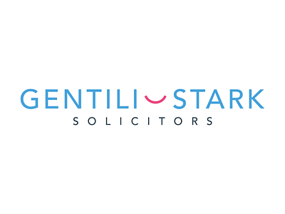 Gentili Stark Logotype attorney blue branding cid design lawyer logo logotype pink solicitor symbol typography