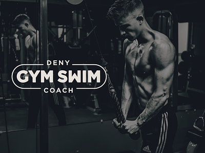 GymSwim Logotype branding cid coach design fitness gym logo logotype swim typography