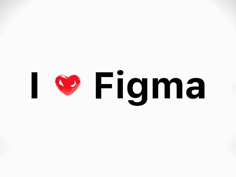 I Love Figma 3d animated gif figma heart love rotation sketchapp