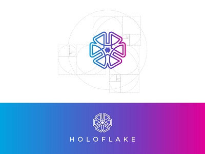 Logo Holoflake brand and identity branding branding design design geometic ident identity branding logo logo design logo design branding symmetry