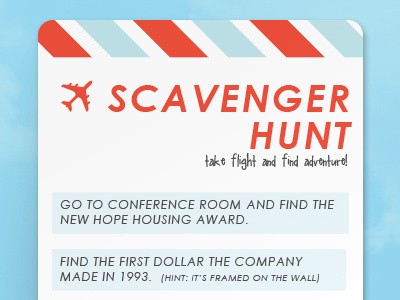 Scavenger Hunt Boarding Pass airplane boarding pass hunt scavenger