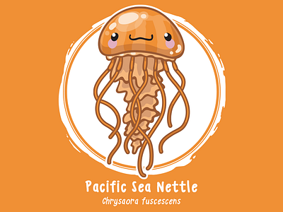 Huevember 05 // Pacific Sea Nettle art challenge huevember illustration jellyfish kawaii sea nettle