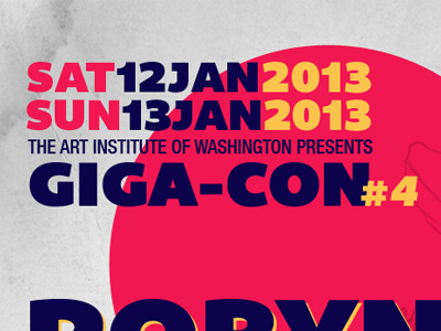Giga-con Artist Poster artist convention flyer giga con poster