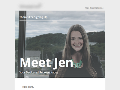 Welcome Email Template