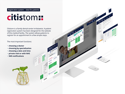 citistom: registration system - view for patients