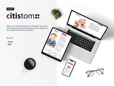 citistom: website design logo medicine mobile stomatology ui ui ux ux webdesign website