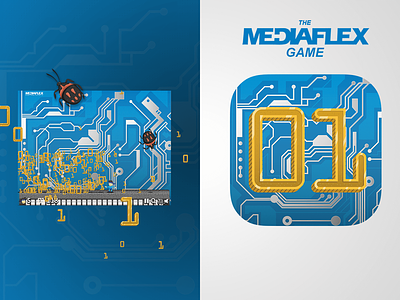 The Mediaflex Game app app design character design design app icon illustration ios mobile mobile app ui ui ux ux vector windows app