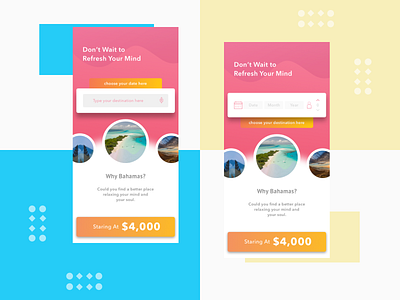 Travel Apps Exploration app design flat type typography ui ux web