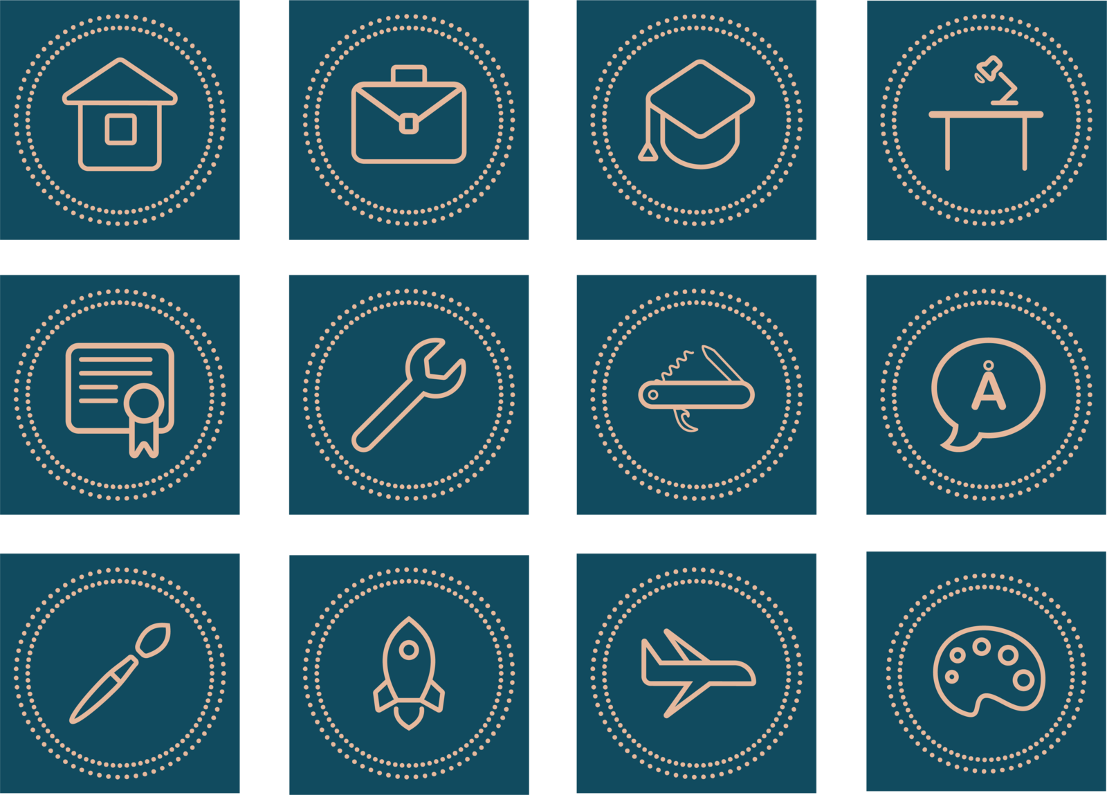 CV icons by Yulia Chilikina on Dribbble