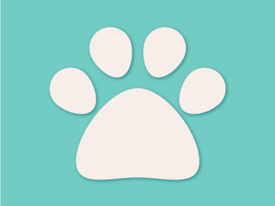 Paw design graphic design icon vector