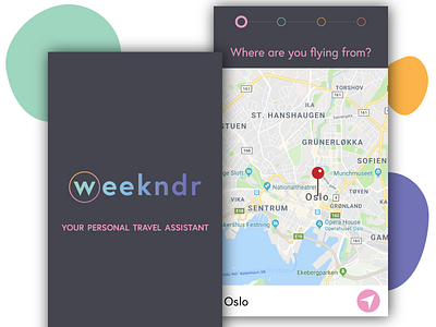 Weekndr app design graphic design prototype ui ux