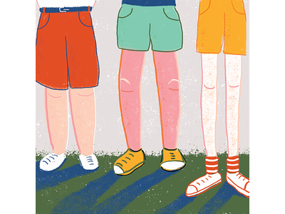 Summer: legs illustration photoshop summer