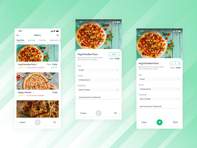 Pizza App creativity daily deals design app design art designer food and drink food app design foodapp foodie happiness pizza pizza app ui ux ui ux design visualization