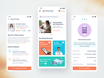 Medical Consultation App appointment booking book appointment creativity design doctor app doctor appointment doctors healthcare hello dribbble online doctor ui ux design