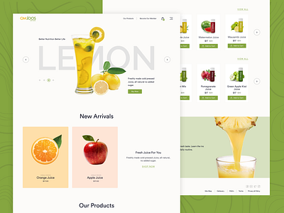 OMJOOS Juice Website Redesign