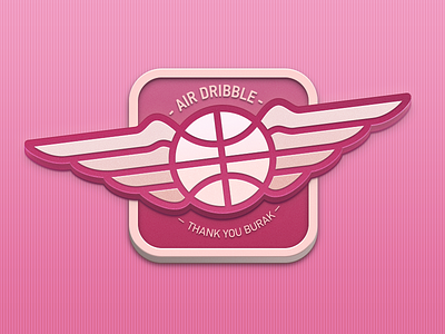 Air Dribbble air dribbble debut dribbble first shot icon ios thanks wings
