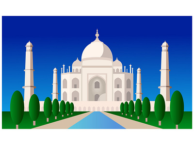 Taj Mahal Illustration