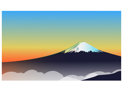Place illustration_Mount Fuji design dribbble graphic design illustration japan logo mount fuji vector vector illustration