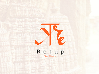 Retup Logo brand identity branding creative design dribbble graphic design india logo logo design typography vector