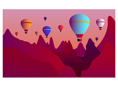 Cappadocia balloon bucketlist cappadocia dribbble hot air balloons illustraion place illustration places to visit tourism travel agency traveling vector vector art vector illustration wanderer world tour