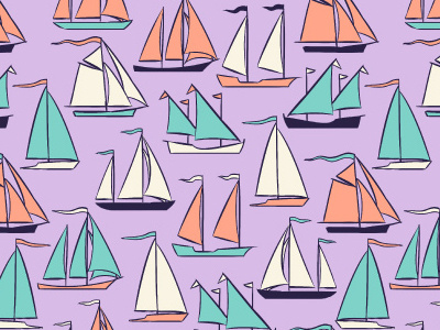 Yachts illustration pattern photoshop yacht