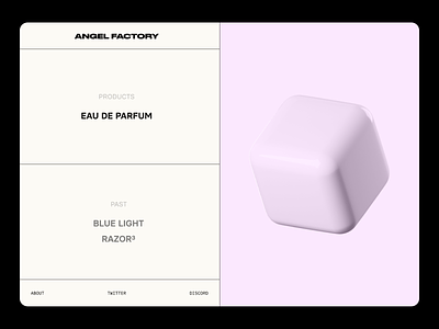 NFT Project | Landing Page 3d art brutalist clean design minimal nft pink simple ui ux web web design