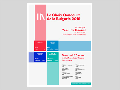 Prix Goncourt Poster for the French institute of Bulgaria design flyer poster