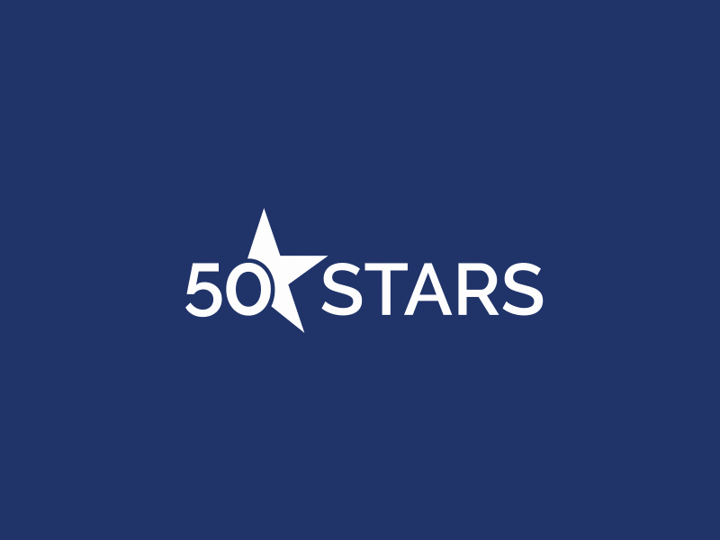 50 Stars Logo Animation motion design stars