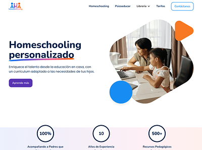 Homeschooling Website Design & Development graphic design ui