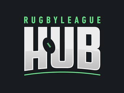 Rugby League Hub logo - final branding hub league logo rugby