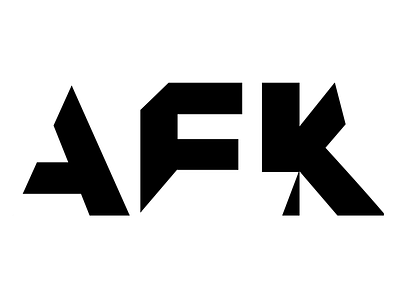 AFK Concept Logo afk games magazine pc print video games