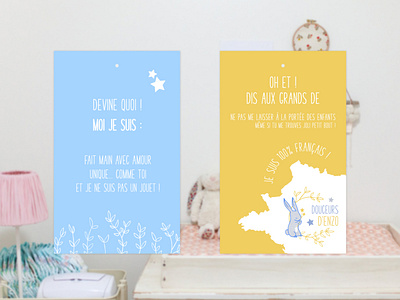 Label tags toddler branding douceurs d'enzo