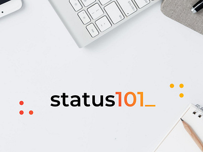 Status101 logo app app development brand brand design brand identity logo rebranding refonte web agency web agency logo