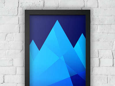 Ice Mountains blue canva decoration gradient color gradient design graphic design ice mountain