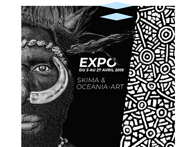 Expo Oceania Art 2019 2019 affiche arborigene art contemporain drawing expo exposition france hyperrealism oceania papuan