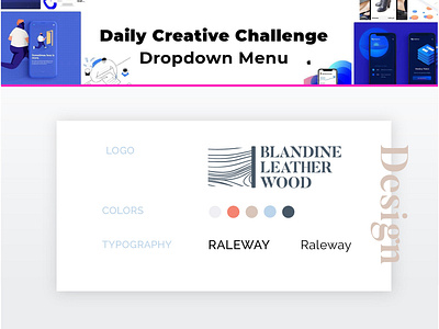 Dropdown Menu Wood Artist adobe artist freelancer vector wood xddailychallenge