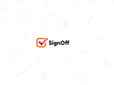SignOff Concept ✅ branding design icon icons illustration logo orange progress simple ui