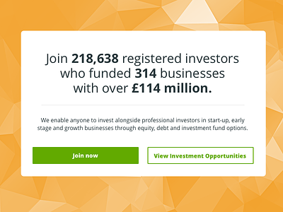 Stats Wording investment join open sans opportunity polygon stats