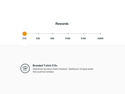 Rewards Chooser icon money options rewards slider